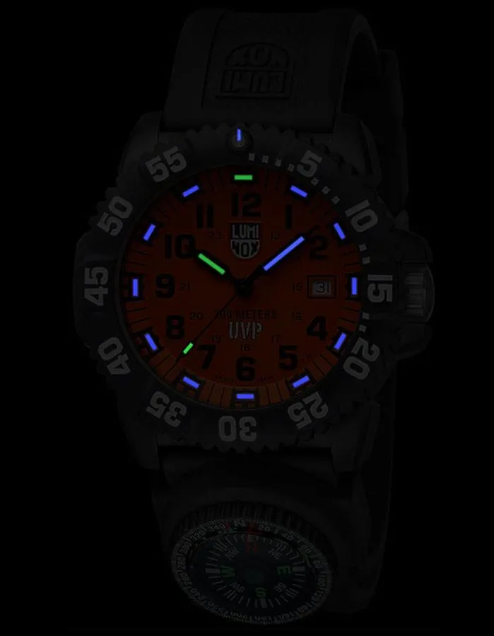 Luminox Mens Scott Cassell Special Edition Set - Orange Dial - 200 Meters