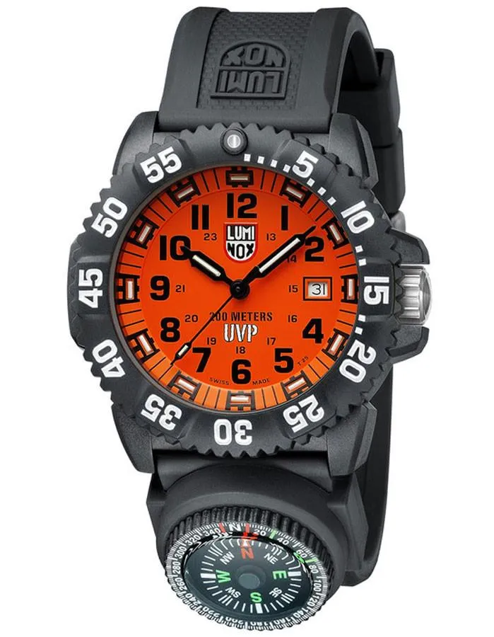 Luminox Mens Scott Cassell Special Edition Set - Orange Dial - 200 Meters