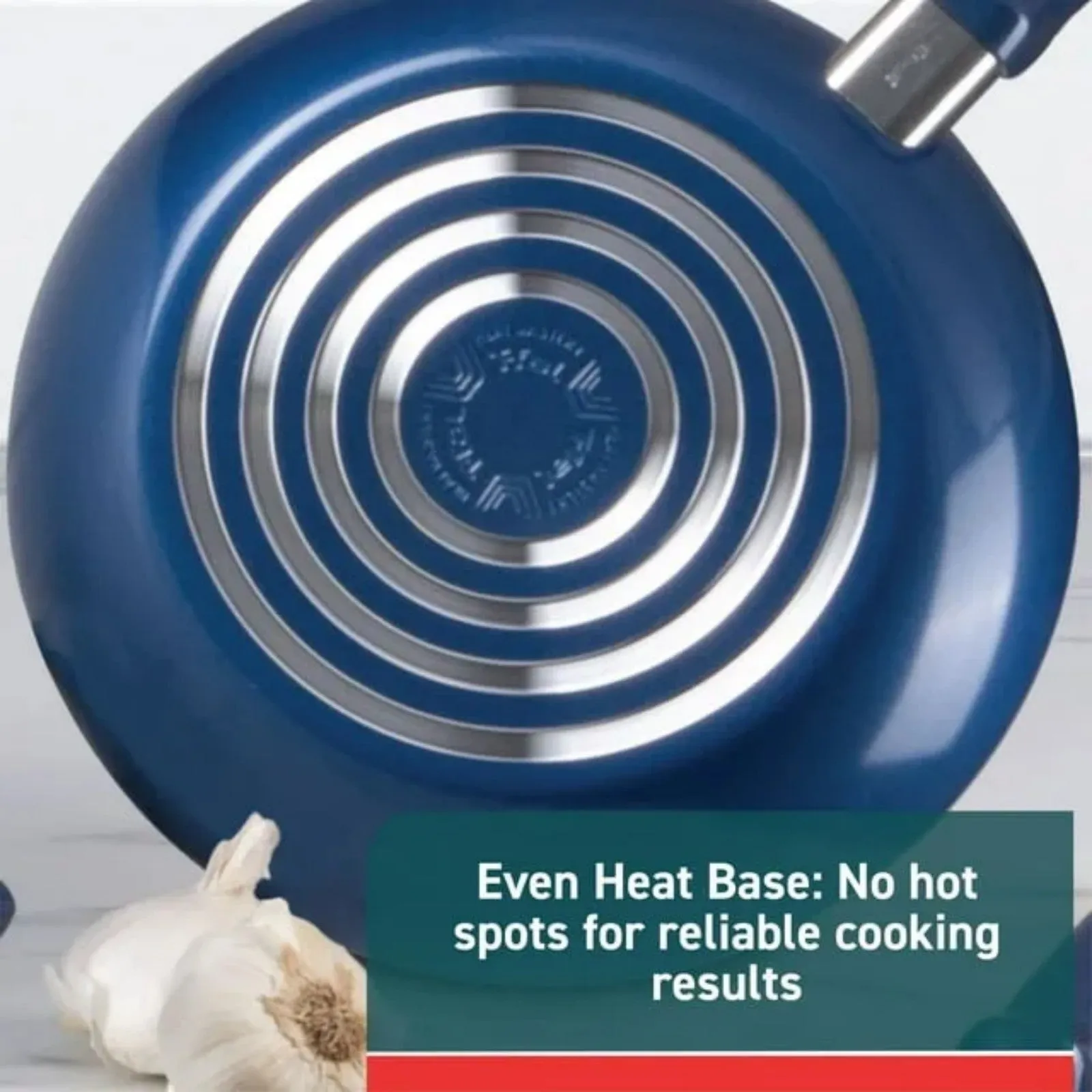 LunaLulink Ceramic Cookware Blue Non-Stick Effective communication 4-Piece Flash offer Set,