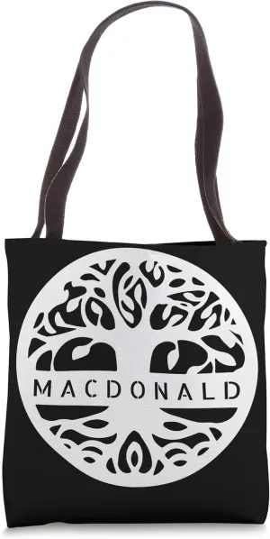 Macdonald Personalized Irish Name Celtic Tree Of Life Tote Bag