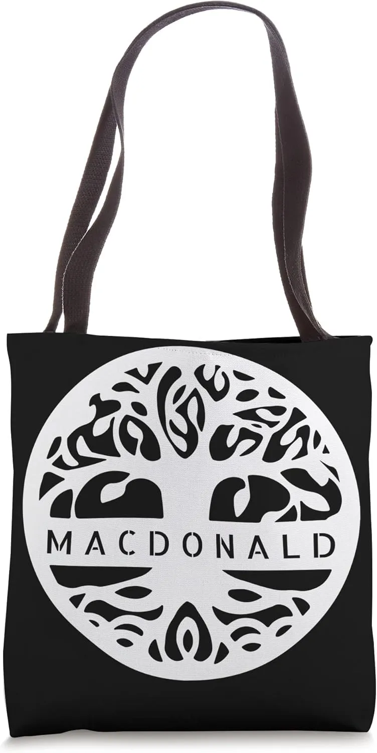 Macdonald Personalized Irish Name Celtic Tree Of Life Tote Bag