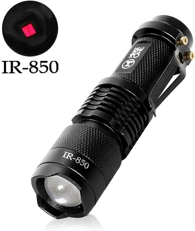 Maketheone IR Torch 3 Watt 850NM Infrared Light Night Vision Flashlight Torch - Infrared Light is Invisible to Human Eyes - to be Used with Night Vision Device (NOT Include Battery)