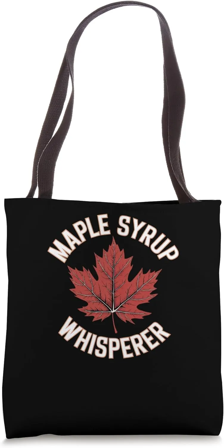 Maple Syrup Whisperer, Funny Foodie Lover, Maple Tree Syrup Tote Bag