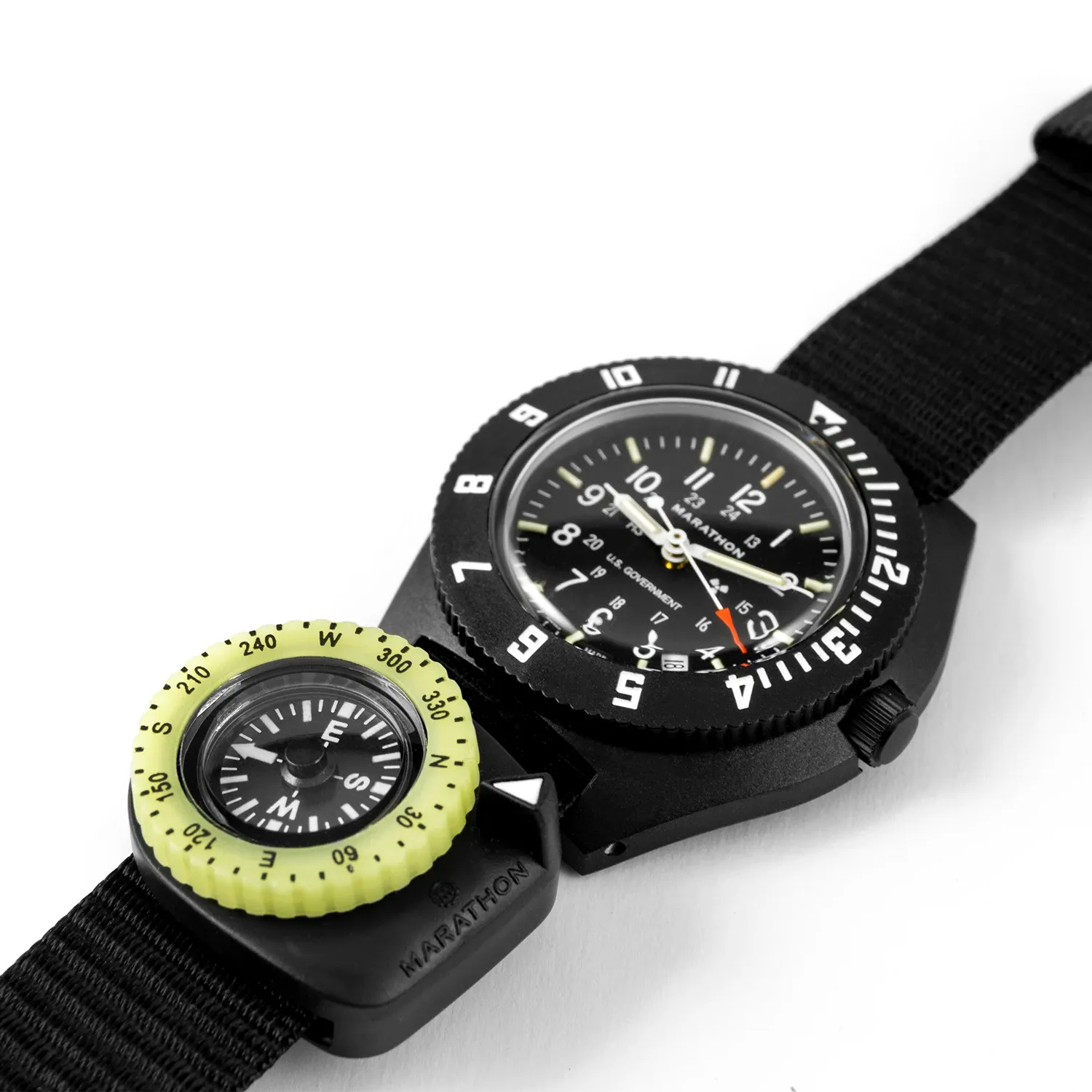 Marathon Glow-in-the-Dark Clip Compass