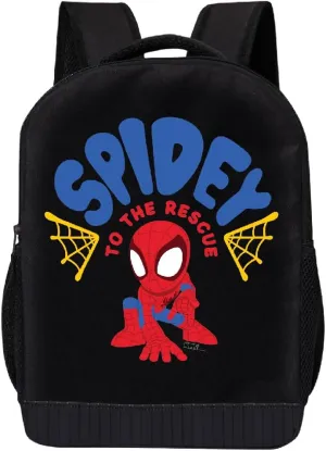 Marvel Spiderman Miles Morales Backpack Spidey and His Amazing Friends Backpack for Boys, Girls - Toddler Backpack for Kids 18" Backpack for School (Spidey to the Rescue)