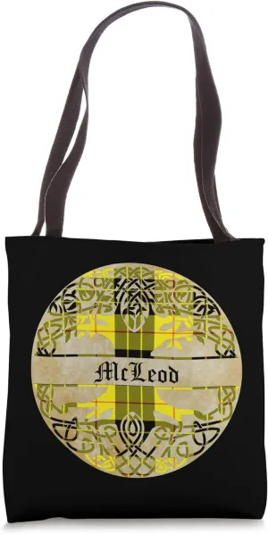 McLeod Clan Tartan Tree of Life Scottish Surname Tote Bag
