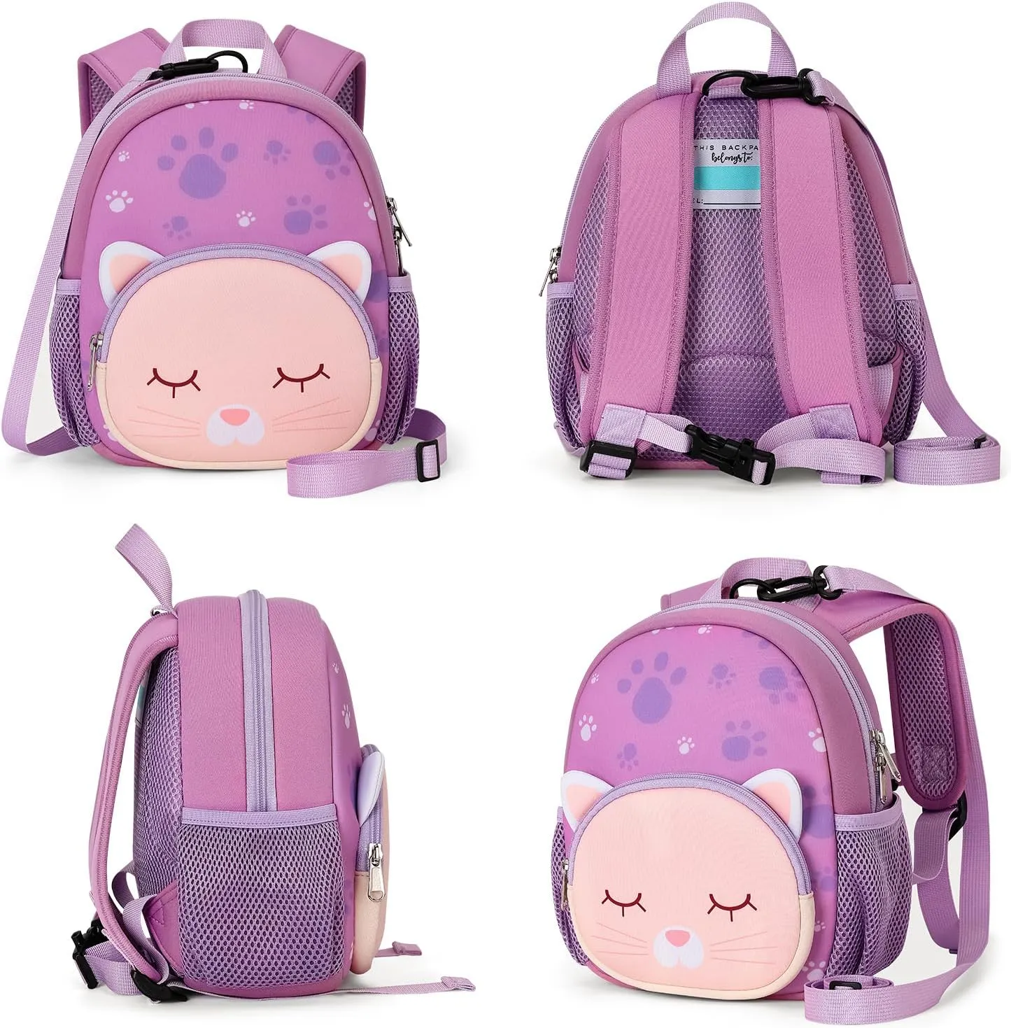 mibasies Backpack Leash for Toddlers 1-3: Baby Backpack with Leash for Boys Girls - Cat Backpack - 9inch Mini
