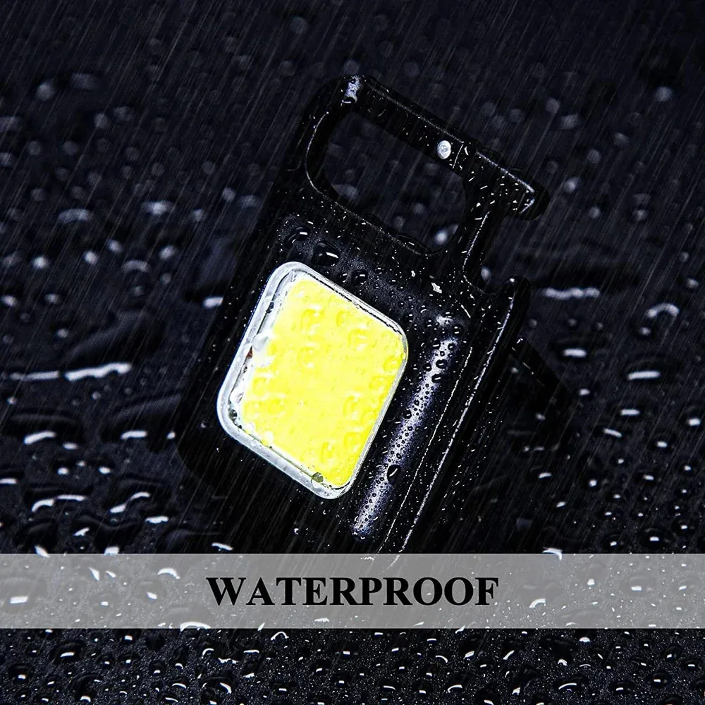 Mini LED Flashlight Magnetic COB Work Light 800 Lumens USB Rechargeable Camping Spotlight