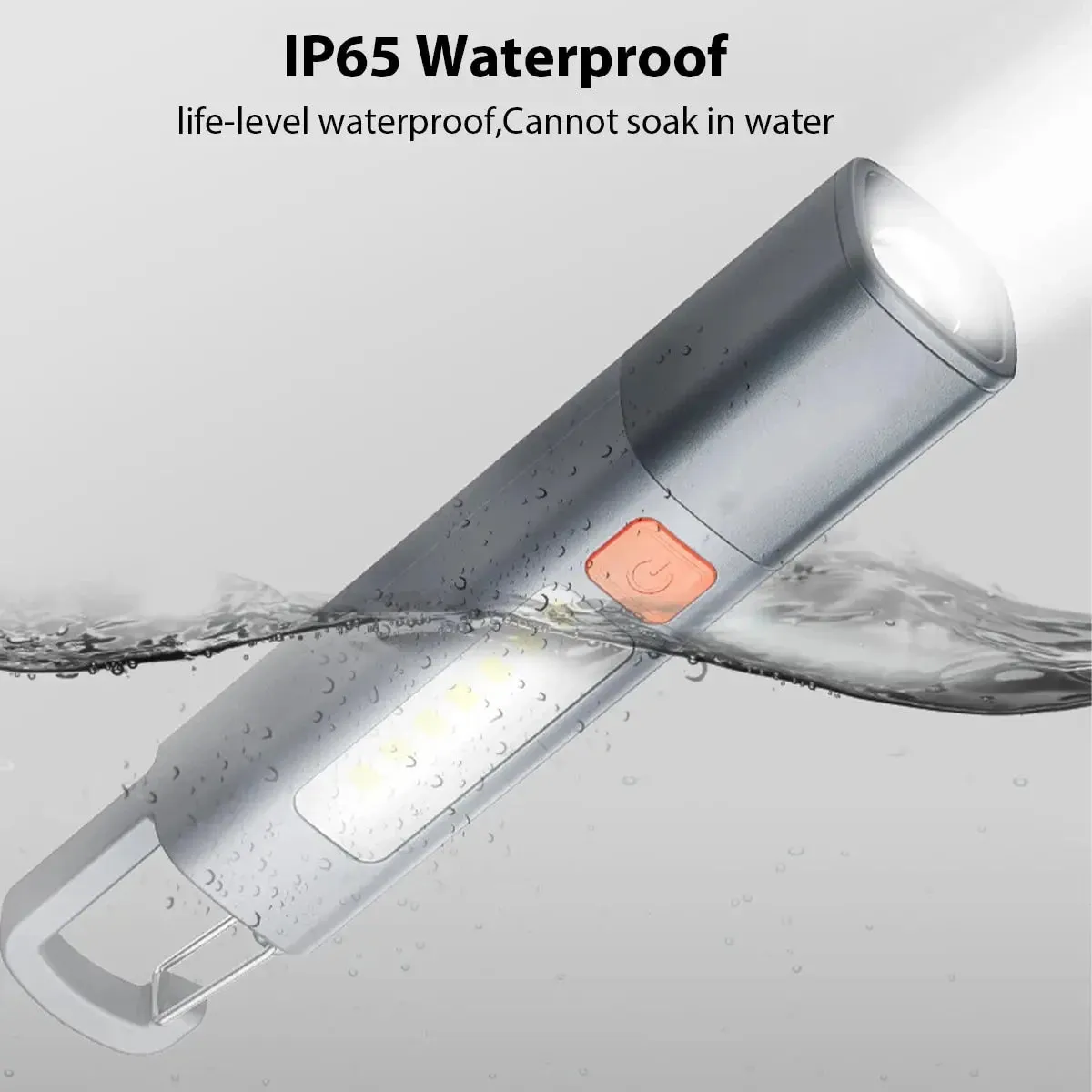 Mini LED Torch Flashlight 1-10pcs, Zoomable, Waterproof, COB Side Lights, for Outdoor Fishing, Hunting, Camping