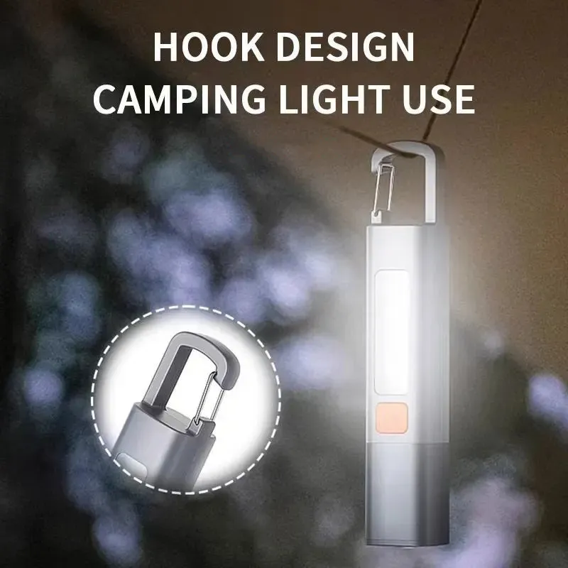 Mini LED Torch Flashlight 1-10pcs, Zoomable, Waterproof, COB Side Lights, for Outdoor Fishing, Hunting, Camping