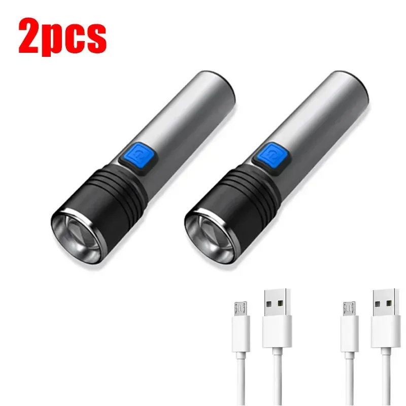 Mini UV Flashlight 395nm, Zoomable, USB Rechargeable Ultraviolet Torch for Pet Stain Detection & Resin Curing