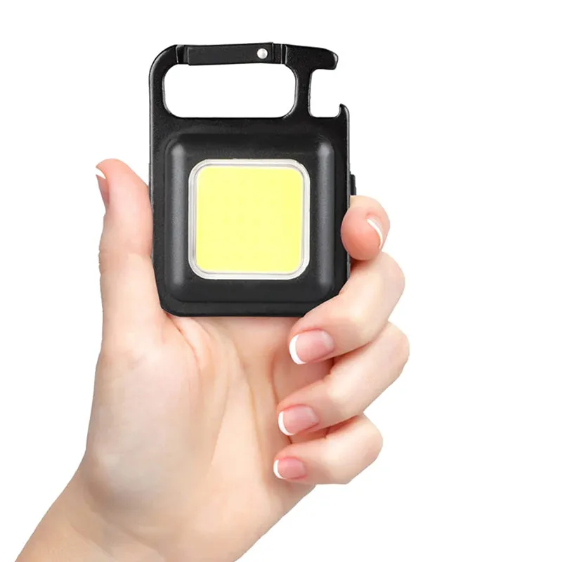 Mini Waterproof Pocket Torch LED Keychain Flashlight USB Charging