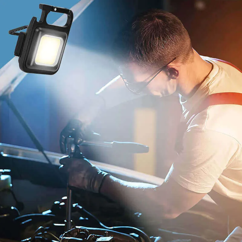 Mini Waterproof Pocket Torch LED Keychain Flashlight USB Charging