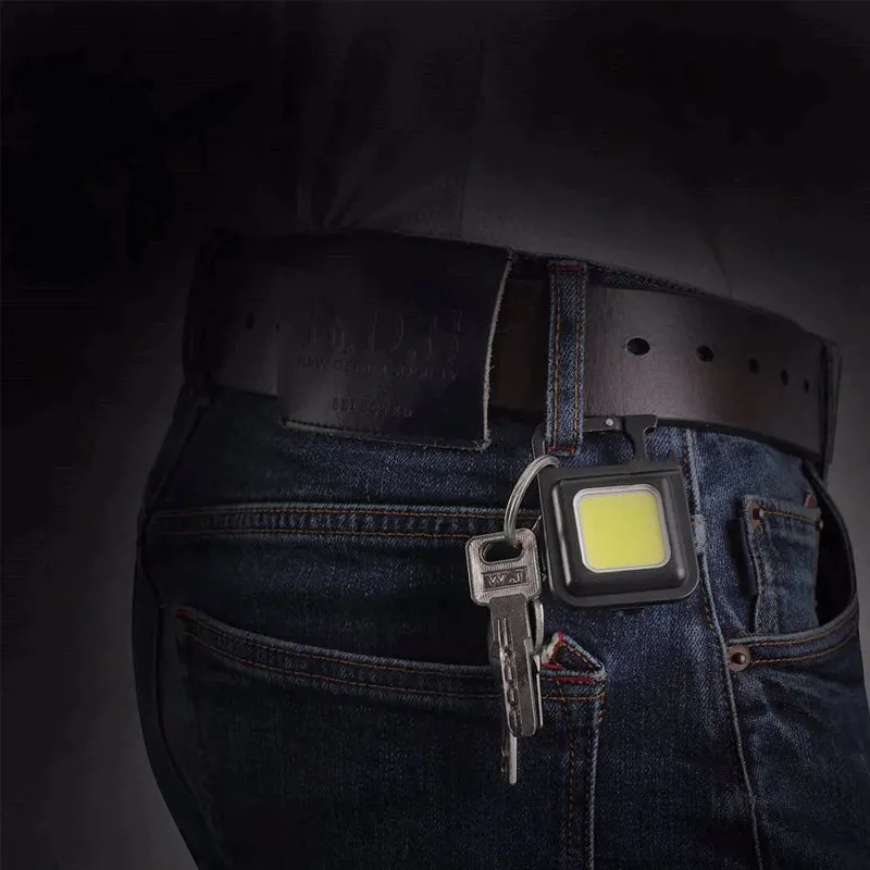 Mini Waterproof Pocket Torch LED Keychain Flashlight USB Charging