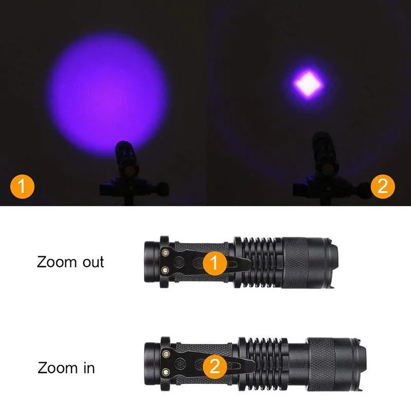 Mini Zoomable 3 Modes Scorpion UV