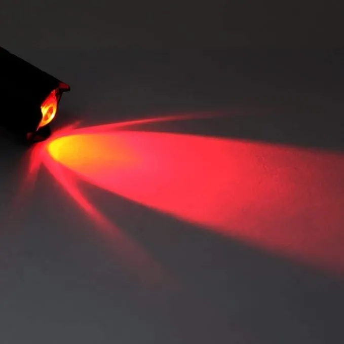 MODOAO Red Light Flashlight, 3 Modes Red Led Flashlight, Focus Zoomable,Use in Night Observation and Outdoor Activities for Camping, Hiking, Night Vision (10)