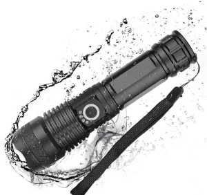 Most Powerful Flashlight USB Zoom Led Torch Rechargeable Battery LED Torch, Super Bright 2000 Lumen Zoomable Flashlight,Waterproof Handheld Powerful Tactical Torch Light for Camping & Outdoor Sports