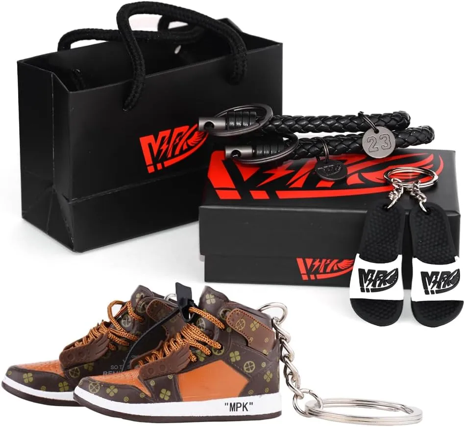 MPK 3D Sneaker Keychain for Men & Women retro in beautiful package Boyfriend and Girlfriend Perfect Valentine's Day Gift