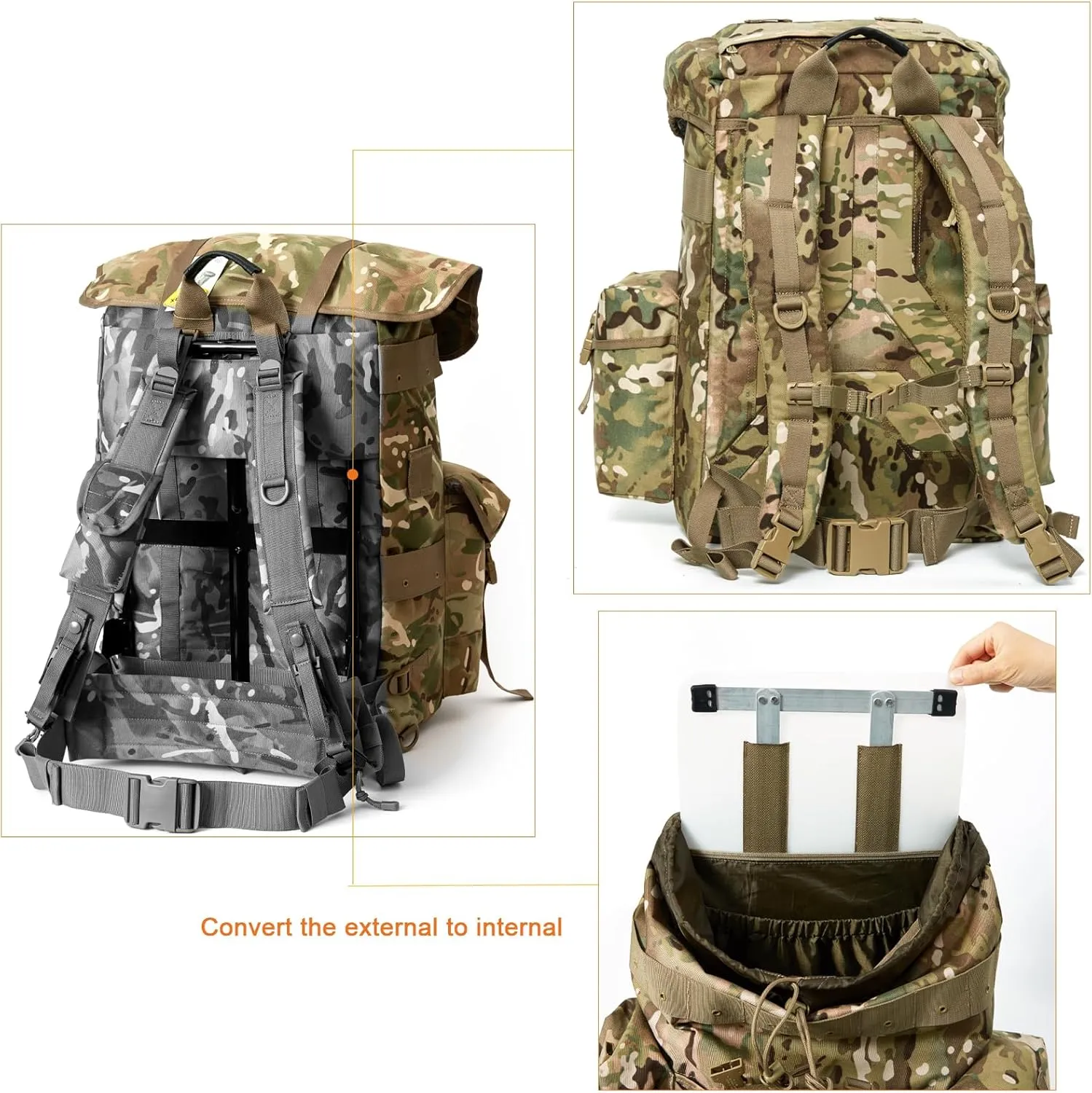 MT Military ALICE Pack Internal frame Army Survival Combat ALICE Rucksack Backpack