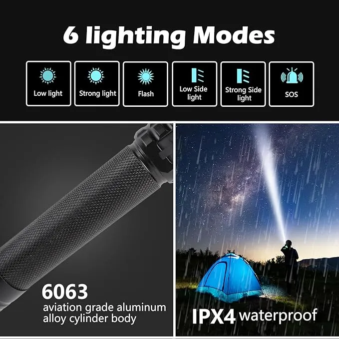 Multi-Function Emergency with Window Breaker and Seatbelt Cutter, LED Flashlight, Strobe SOS Beacon，Mobile Power，Alarm Rescue, 2024 Version，for car，Outdoor，Hiking, Fishing, Dog Walking