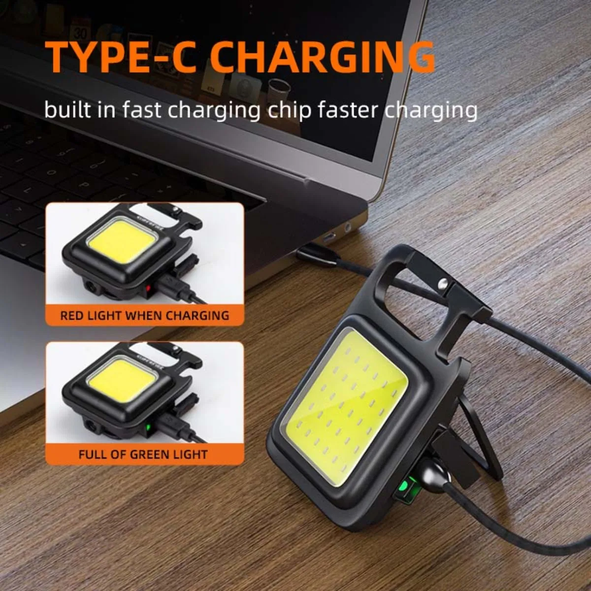 Multi-Function Keychain LED Work Light