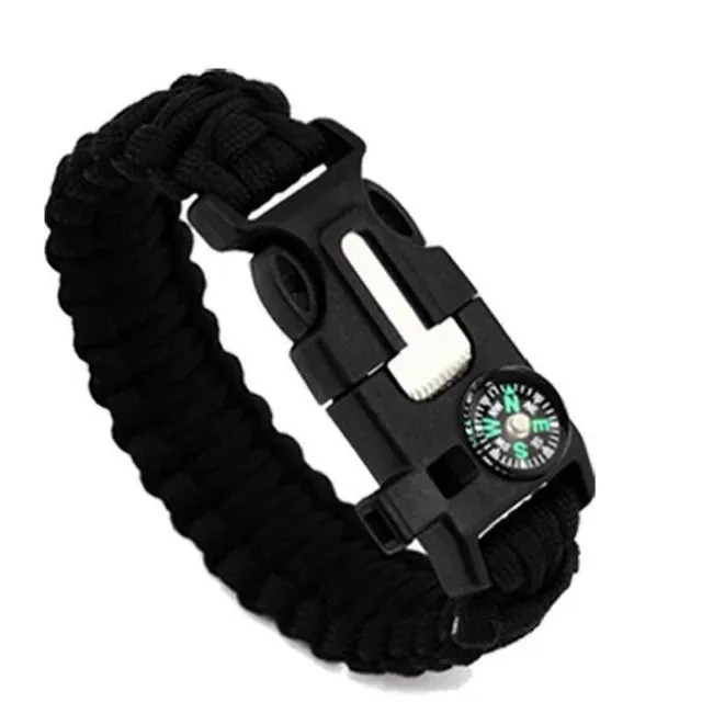 Multi-functional Paracord bracelet Braided  Survival Bracelet Outdoor Scraper Whistle buckle tools 550Ibs paracord for Outdoor