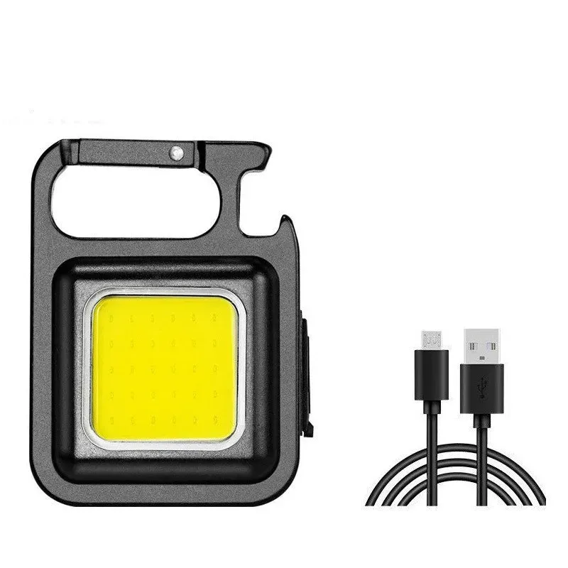 Multifunctional COB Keychain Flashlight