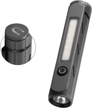 Multipurpose EDC Flashlight 3500LM Dual Light with Magnetic Base - IP68 Waterproof USB-C Rechargeable, COB Work Light & SOS Strobe for Home, Car Repair, Fishing, Emergency (MIL-STD-810H Certified)