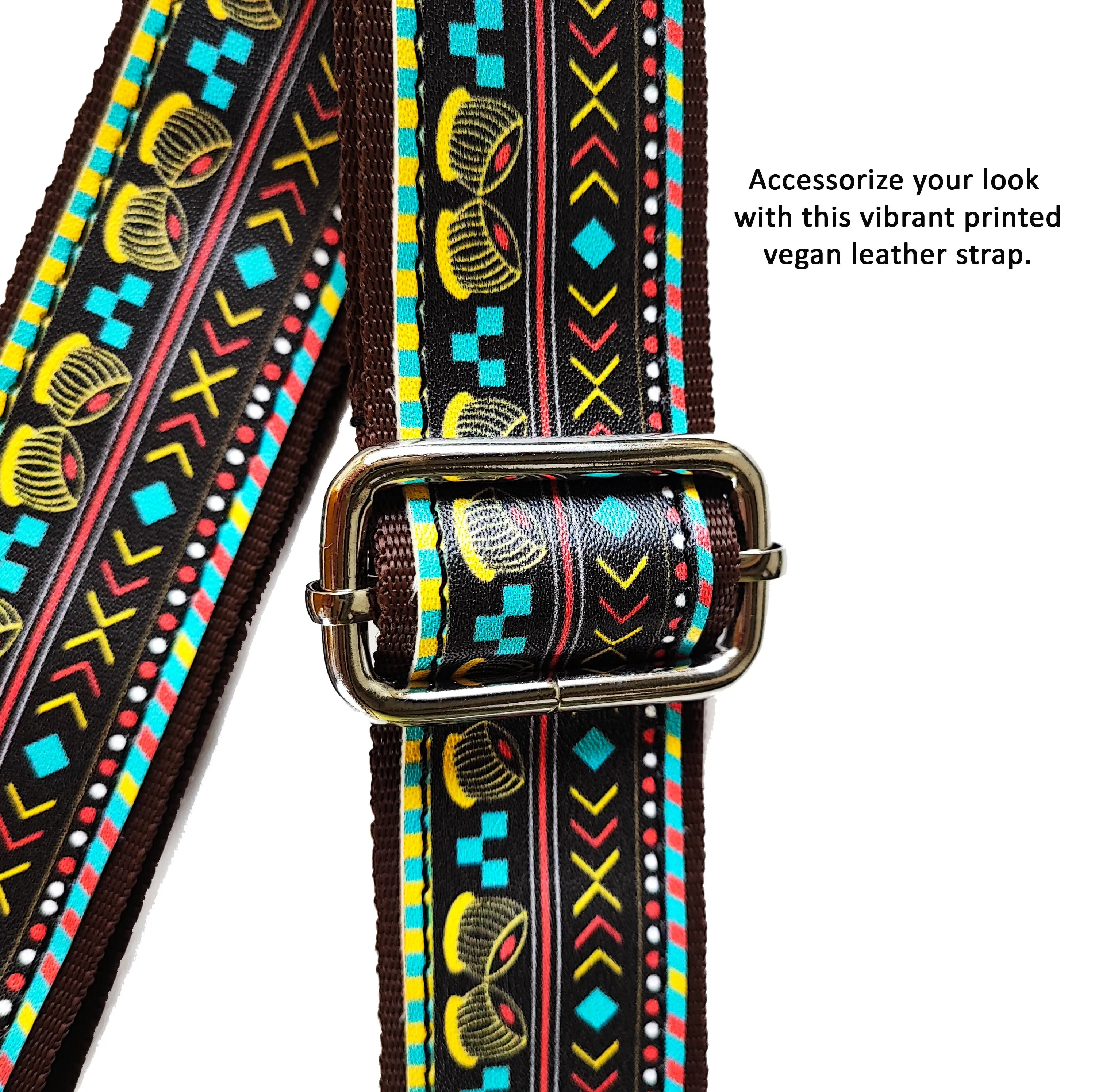 Music Border Multicolour Adjustable Replacement Sling Strap
