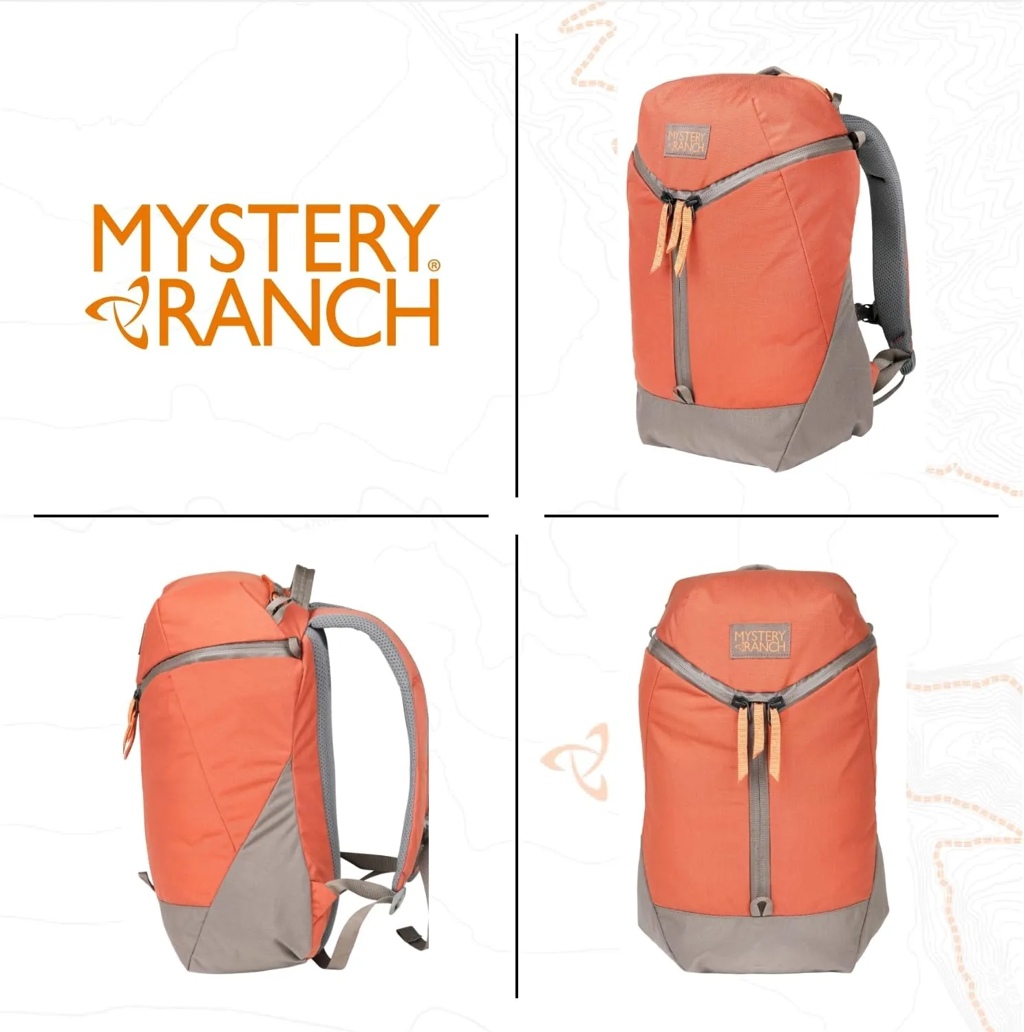 Mystery Ranch Catalyst 18L Travel Backpack with Tech Pocket for Everyday Carry and Adventures - Paprika