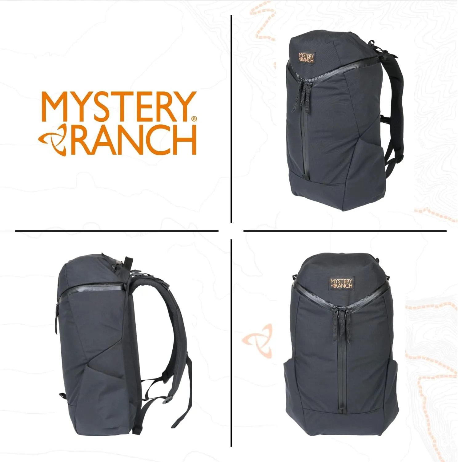 Mystery Ranch Catalyst 22L Travel Backpack with Tech Pocket for Everyday Carry and Adventures - Black