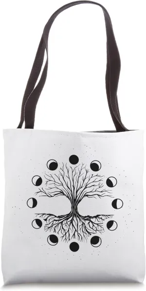 Mystical Gaia Prosperity Tree Branches Symbol Life Roots Tote Bag