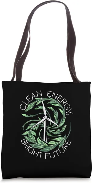 Nature Lover Earth Day Clean Energy Windmill Tote Bag