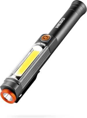 NEBO Franklin Swivel Taskbar 500 Lumen COB Work Light and Flashlight with 7 Light Modes, Great for Emergencies and Signaling,Grey