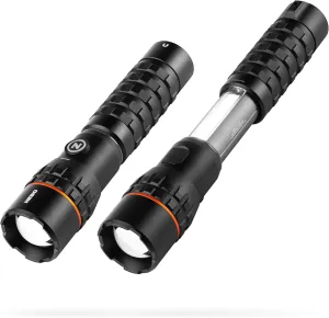NEBO SLYDE KING 2K Flashlight | 2000 Lumens, 7 Light Modes, Rechargeable COB Work Light & LED Flashlight, Magnetic Base, Waterproof, Great for Camping & Hunting, Includes USB-C Charging Cable
