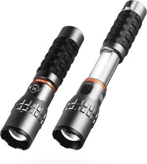 NEBO SLYDE King 2K Flashlight | 2000 Lumens, 7 Light Modes, Rechargeable COB Work Light & LED Flashlight, Magnetic Base, Waterproof, Great for Camping & Hunting, Includes USB-C Charging Cable