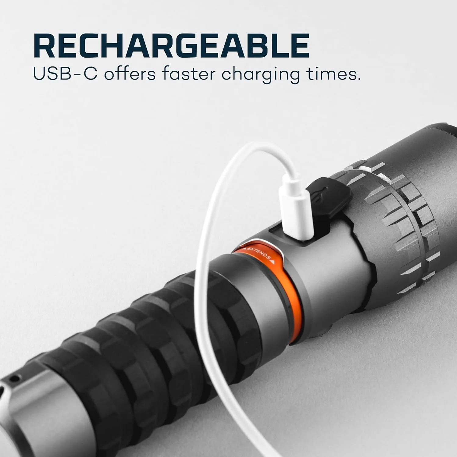 NEBO SLYDE King 2K Flashlight | 2000 Lumens, 7 Light Modes, Rechargeable COB Work Light & LED Flashlight, Magnetic Base, Waterproof, Great for Camping & Hunting, Includes USB-C Charging Cable