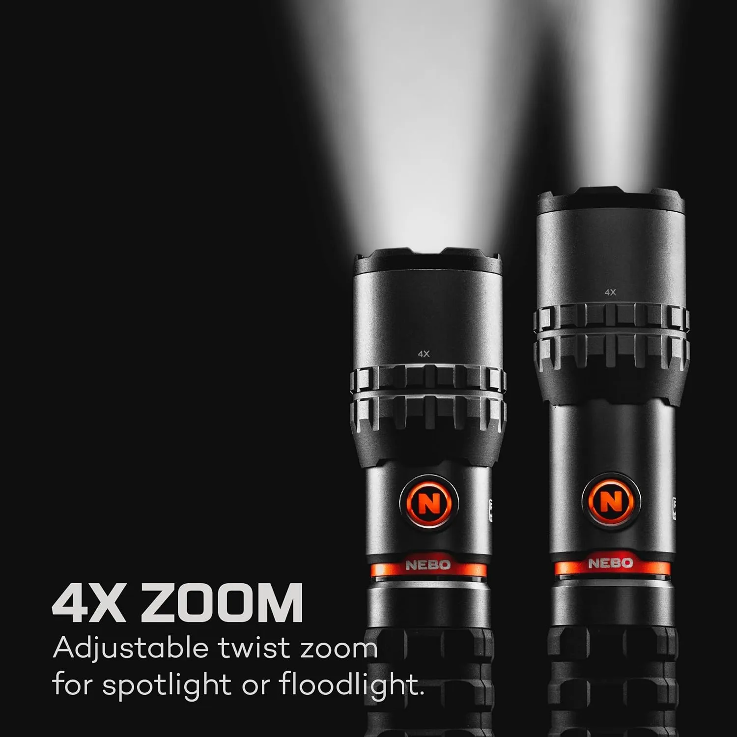 NEBO SLYDE King 2K Flashlight | 2000 Lumens, 7 Light Modes, Rechargeable COB Work Light & LED Flashlight, Magnetic Base, Waterproof, Great for Camping & Hunting, Includes USB-C Charging Cable