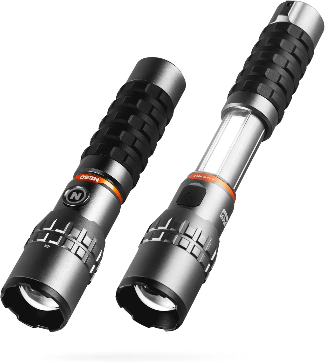 NEBO SLYDE King 2K Flashlight | 2000 Lumens, 7 Light Modes, Rechargeable COB Work Light & LED Flashlight, Magnetic Base, Waterproof, Great for Camping & Hunting, Includes USB-C Charging Cable