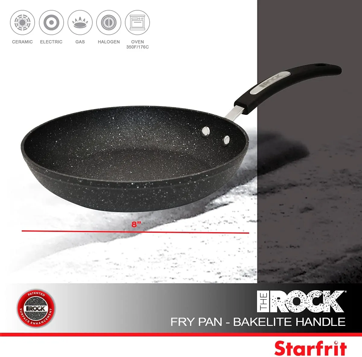 New Starfrit The Rock 8" Fry Pan