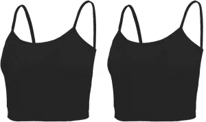 NEWITIN 4 Pack Spaghetti Strap Camisole Top Adjustable Strap Tank Top for Women Girls