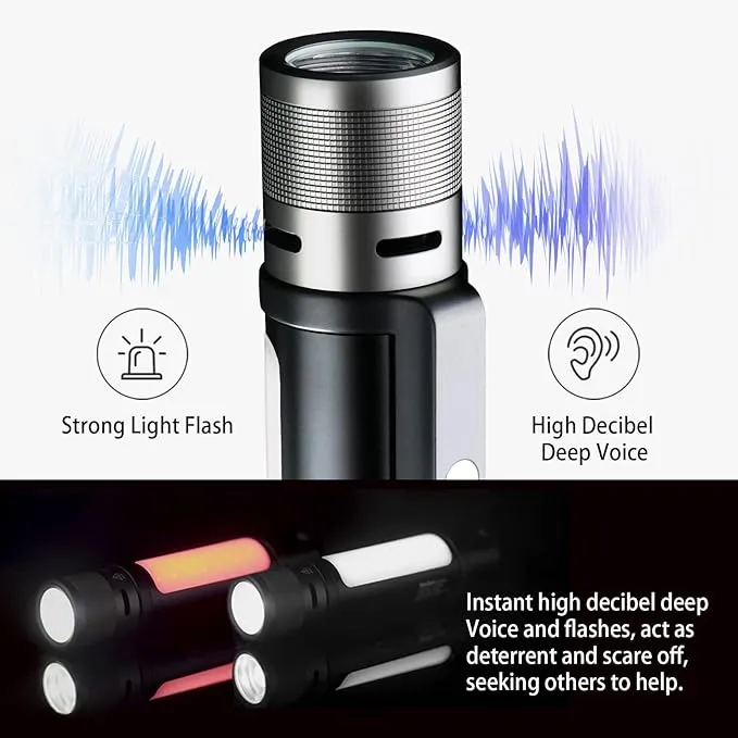 NexTool Rechargeable LED Flashlight, Waterproof, Zoomable, Magnetic, USB Charging, 1000 Lumens, 360 Rotation, 240m Irradiation Distance