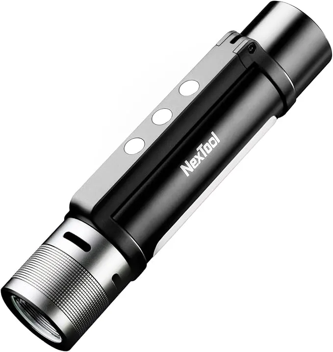 NexTool Rechargeable LED Flashlight, Waterproof, Zoomable, Magnetic, USB Charging, 1000 Lumens, 360 Rotation, 240m Irradiation Distance