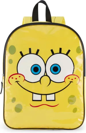 Nickelodeon SpongeBob Backpack for Kids 15” | Cute SpongeBob SquarePants Bookbag for Boys and Girls | Padded Straps & Large Zip Compartment | SpongeBob Back to School Supplies