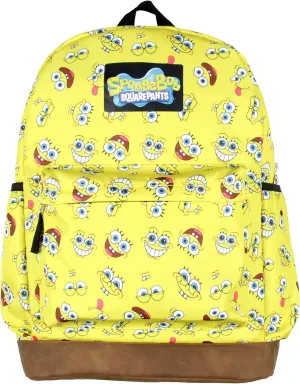 Nickelodeon SpongeBob SquarePants Face Expressions All Over Print Backpack