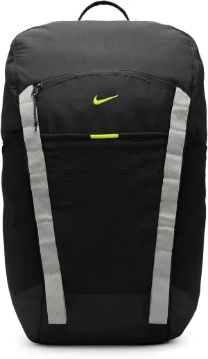 Nike Hike Adult Unisex Backpack (27L) (Black/Particle Grey/Atomic Green)