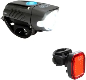 NiteRider Swift 500 Front Bike Light Vmax  150 Rear Bike Light Combo Pack- USB Rechargeable Bicycle Headlight LED Front Light Easy to Install Water Resistant Road Commuting Cycling Safety Flashlight