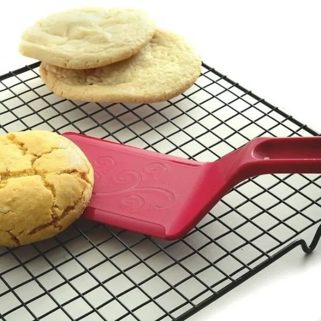 Norpro Heat-Resistant Rigid Nylon Spatula Turner - Pot & Pan Scraper