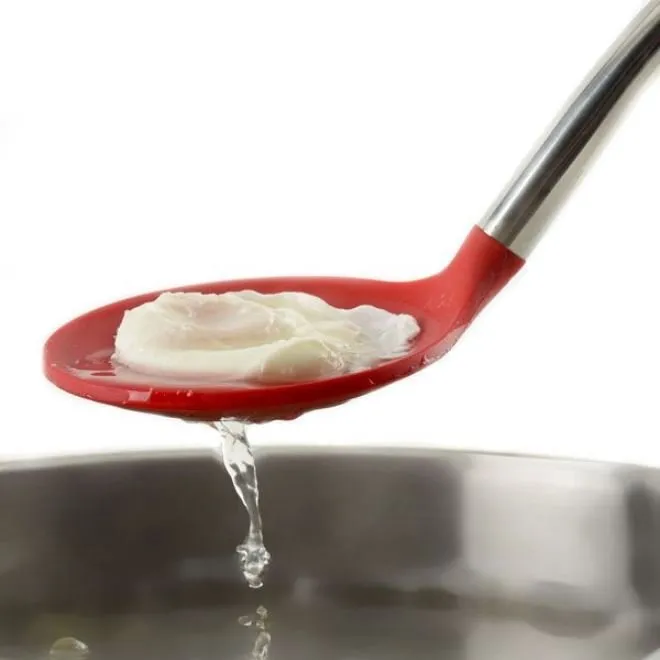 Norpro Heavy Duty Grip-EZ Stainless Steel Silicone Skimmer Strainer Spoon