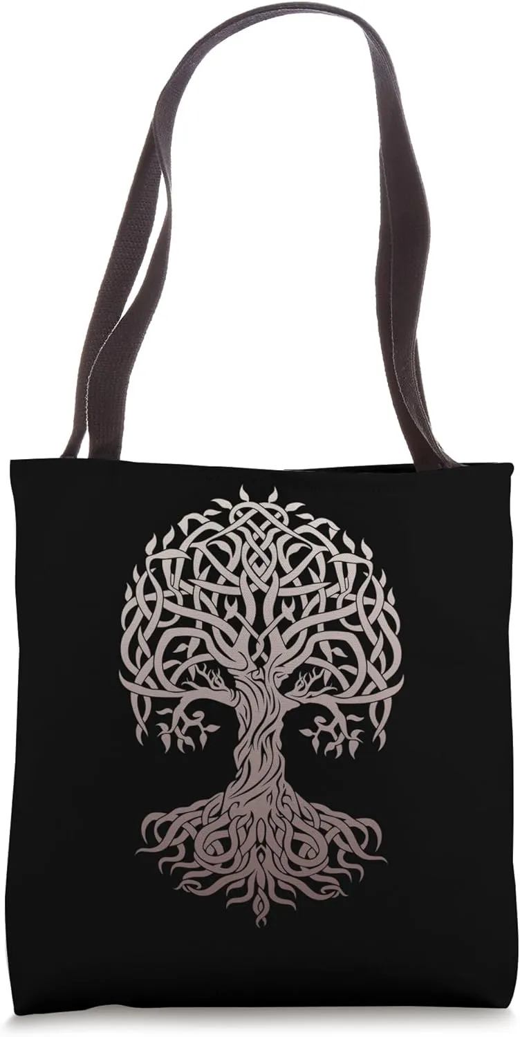 Norse Myth Yggdrasil Tree of Life Viking Tote Bag